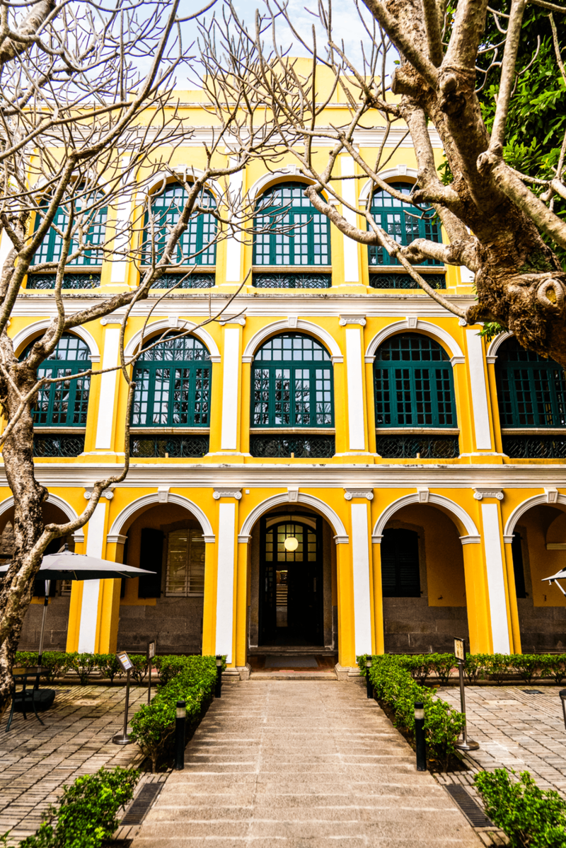 ▲ 마카오 가볼 만한 곳, 로버트 호 퉁 경의 도서관 외관