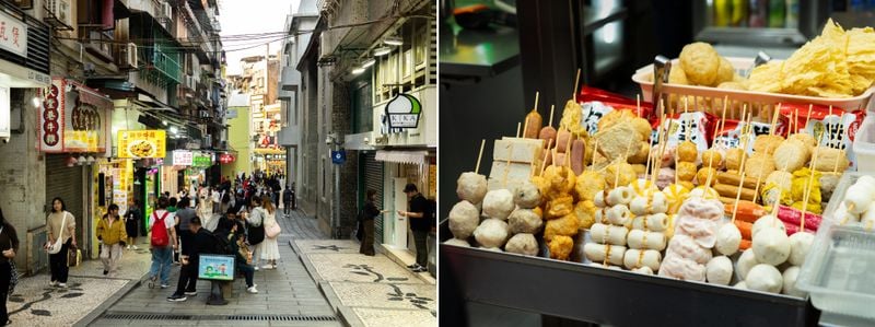 마카오 로컬 맛집 어묵거리 카레어묵